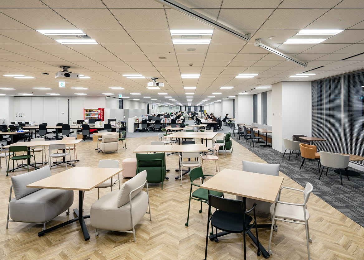 多目的エリア＋執務エリアの写真